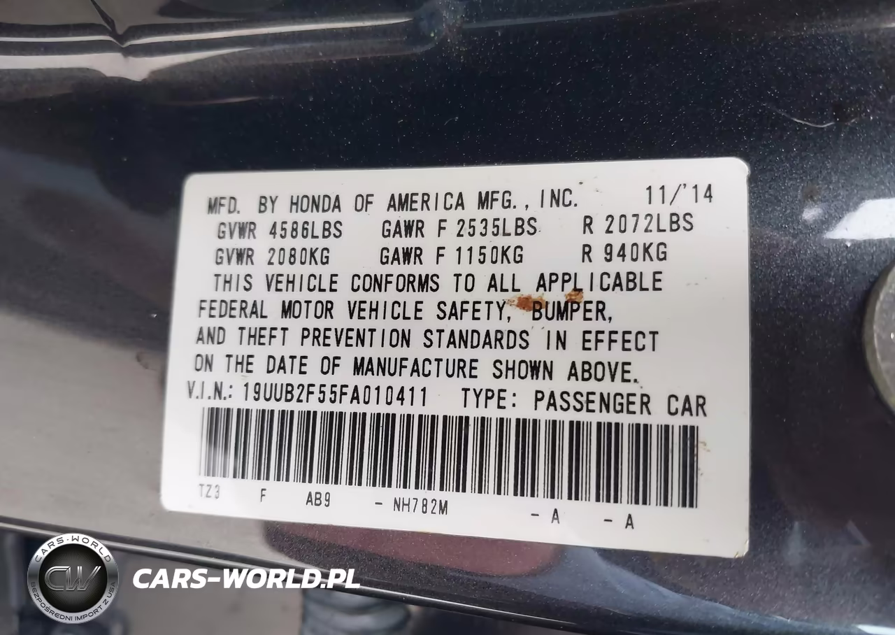 2015 Acura Tlx V6 Tech VIN:19UUB2F55FA010411 - 9