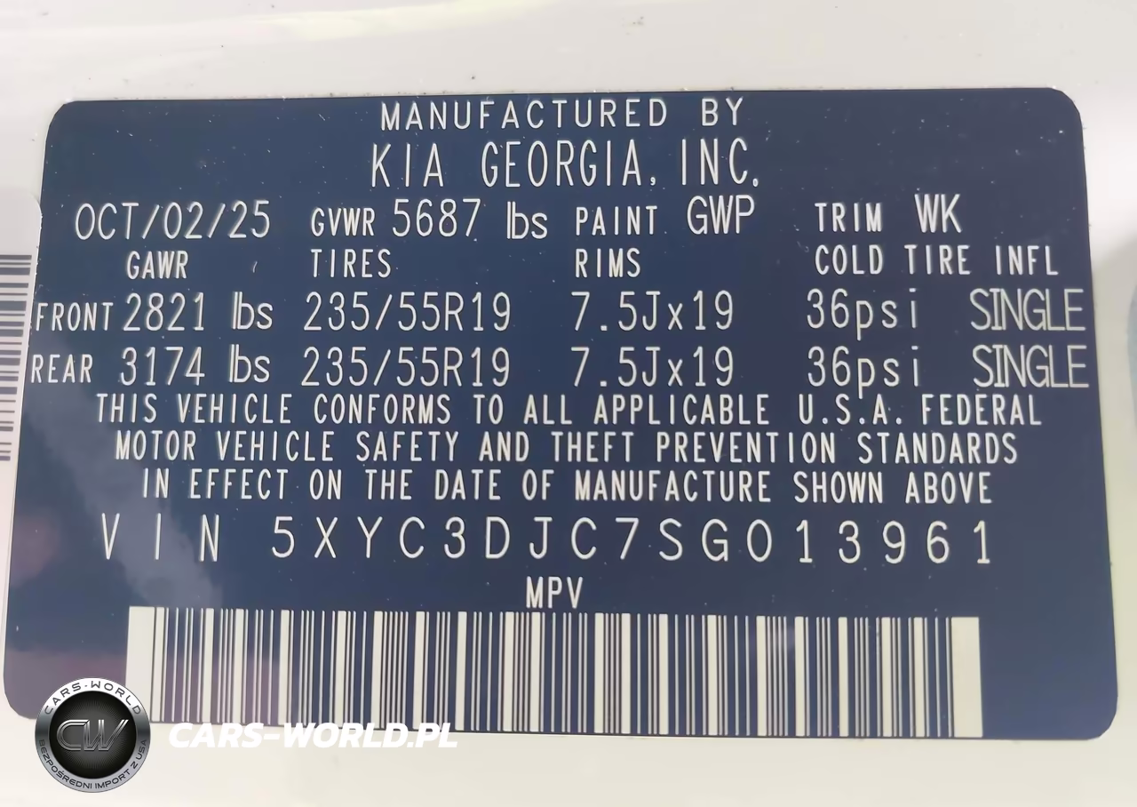 2025 Kia Ev6 Wind Awd VIN:5XYC3DJC7SG013961 - 9