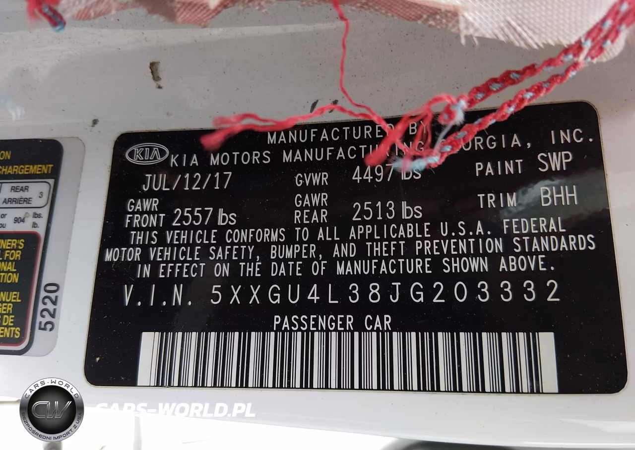 2018 Kia Optima Ex VIN:5XXGU4L38JG203332 - 9