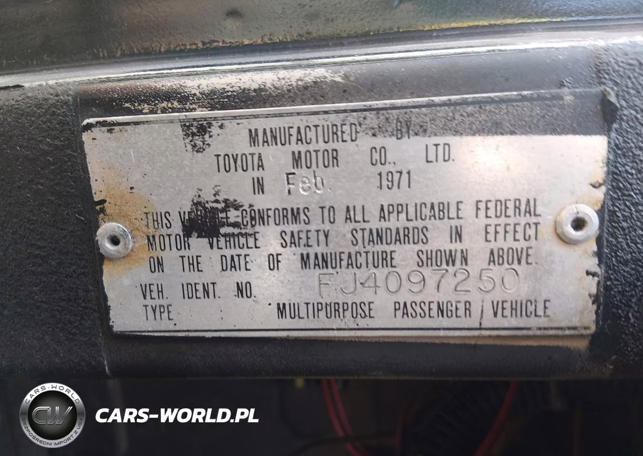 1971 Toyo Land Cruiser 4Wd VIN:FJ4097250 - 9