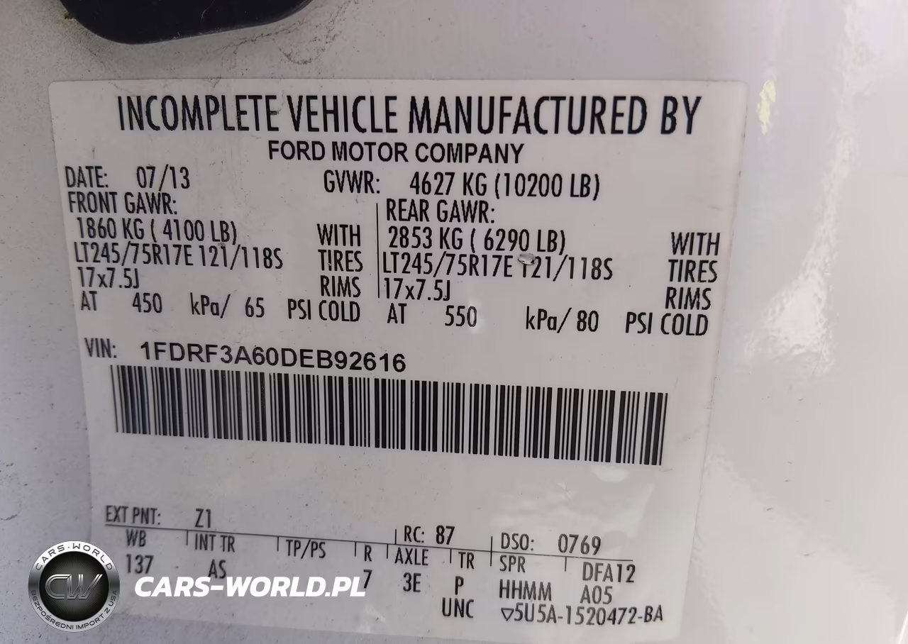 2013 Ford F350 Super Duty Utility - Service Truck VIN:1FDRF3A60DEB92616 - 8