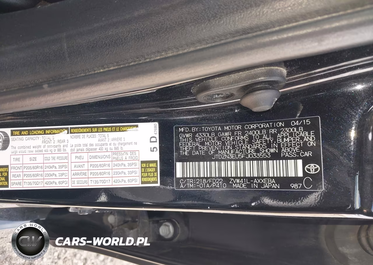 2015 Toyota Prius V Two VIN:JTDZN3EU5FJ033553 - 9