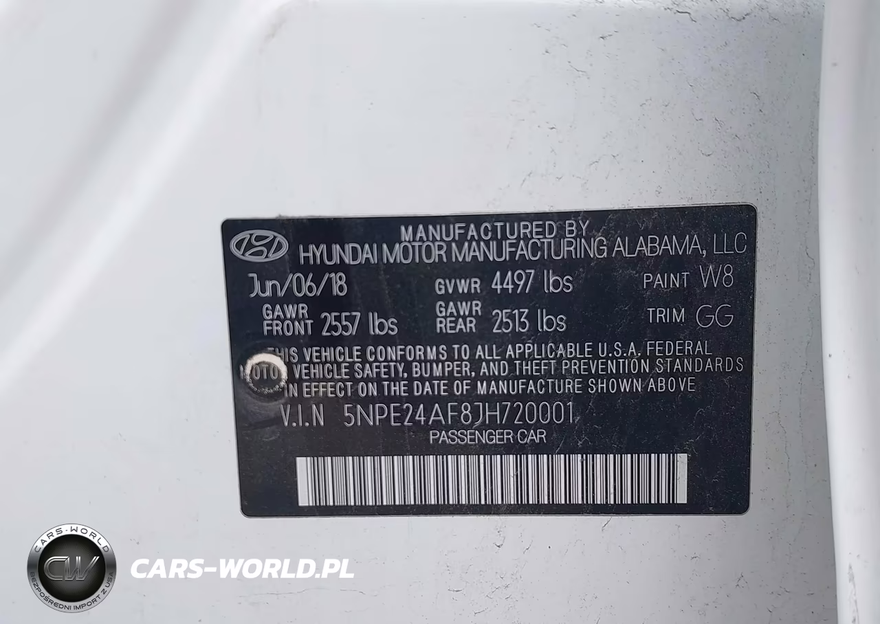 2018 Hyundai Sonata Se VIN:5NPE24AF8JH720001 - 9