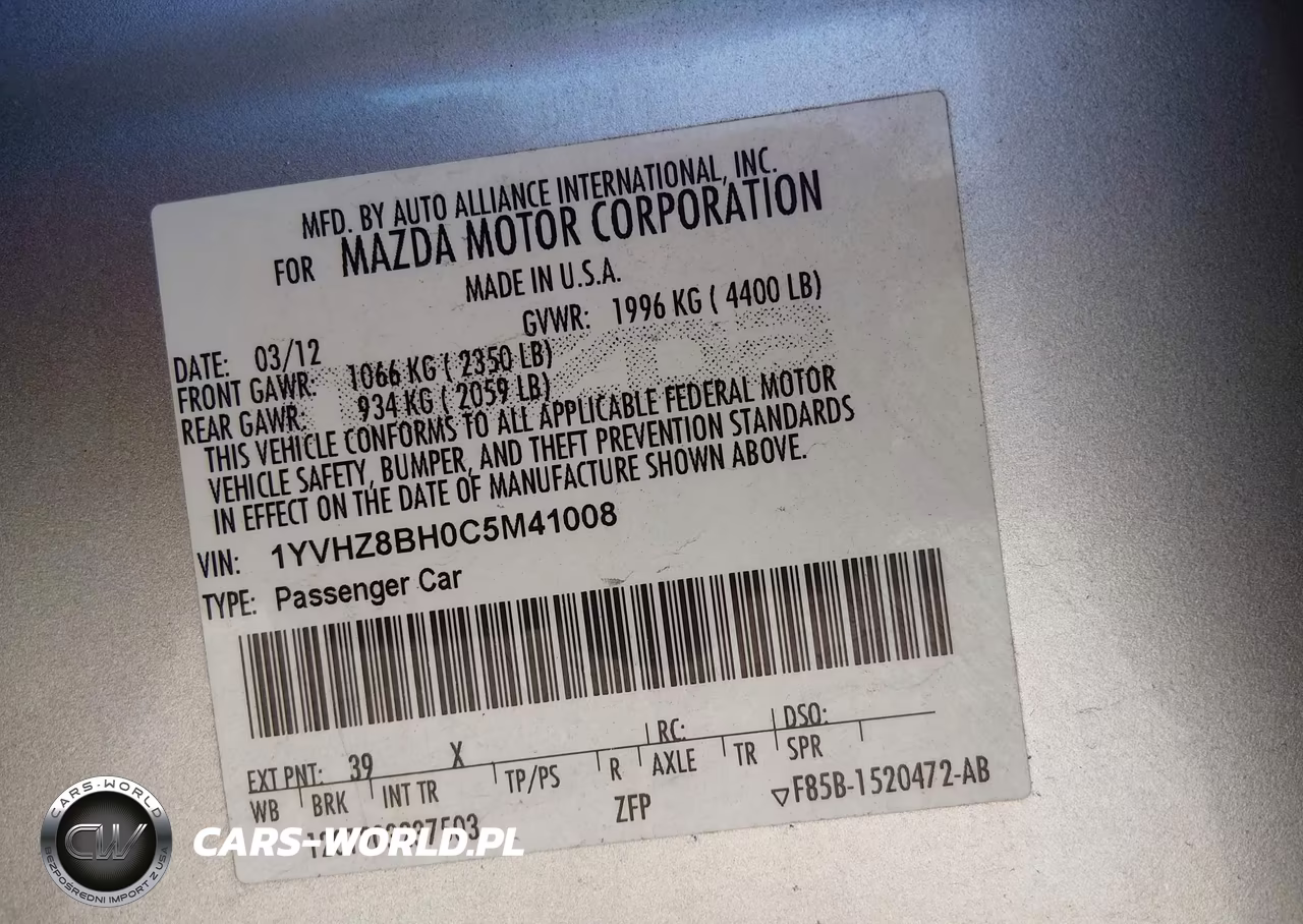 2012 Mazda Mazda6 I Sport VIN:1YVHZ8BH0C5M41008 - 9