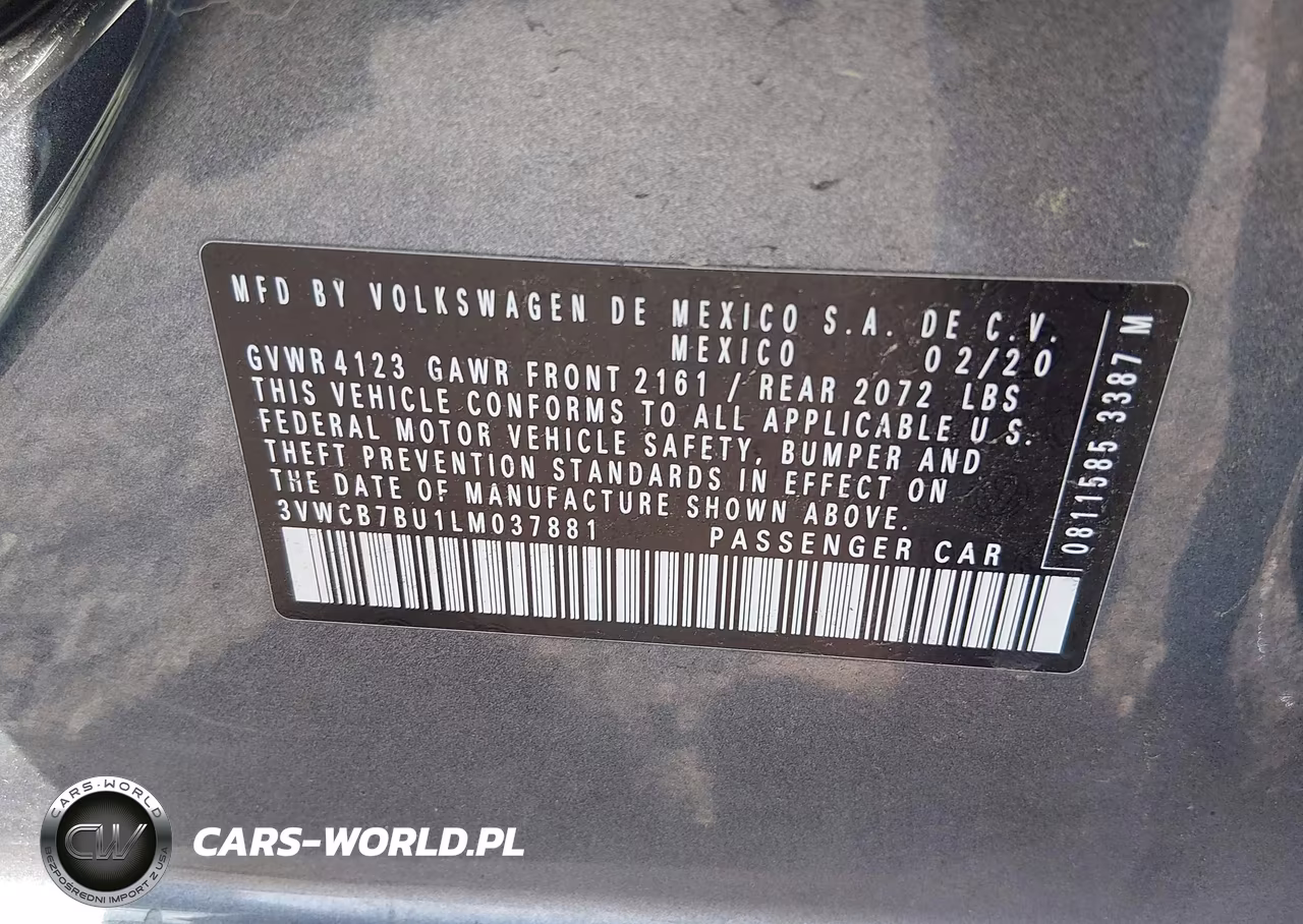 2020 Volkswagen Jetta 1.4T R-Line-1.4T S-1.4T Se VIN:3VWCB7BU1LM037881 - 9