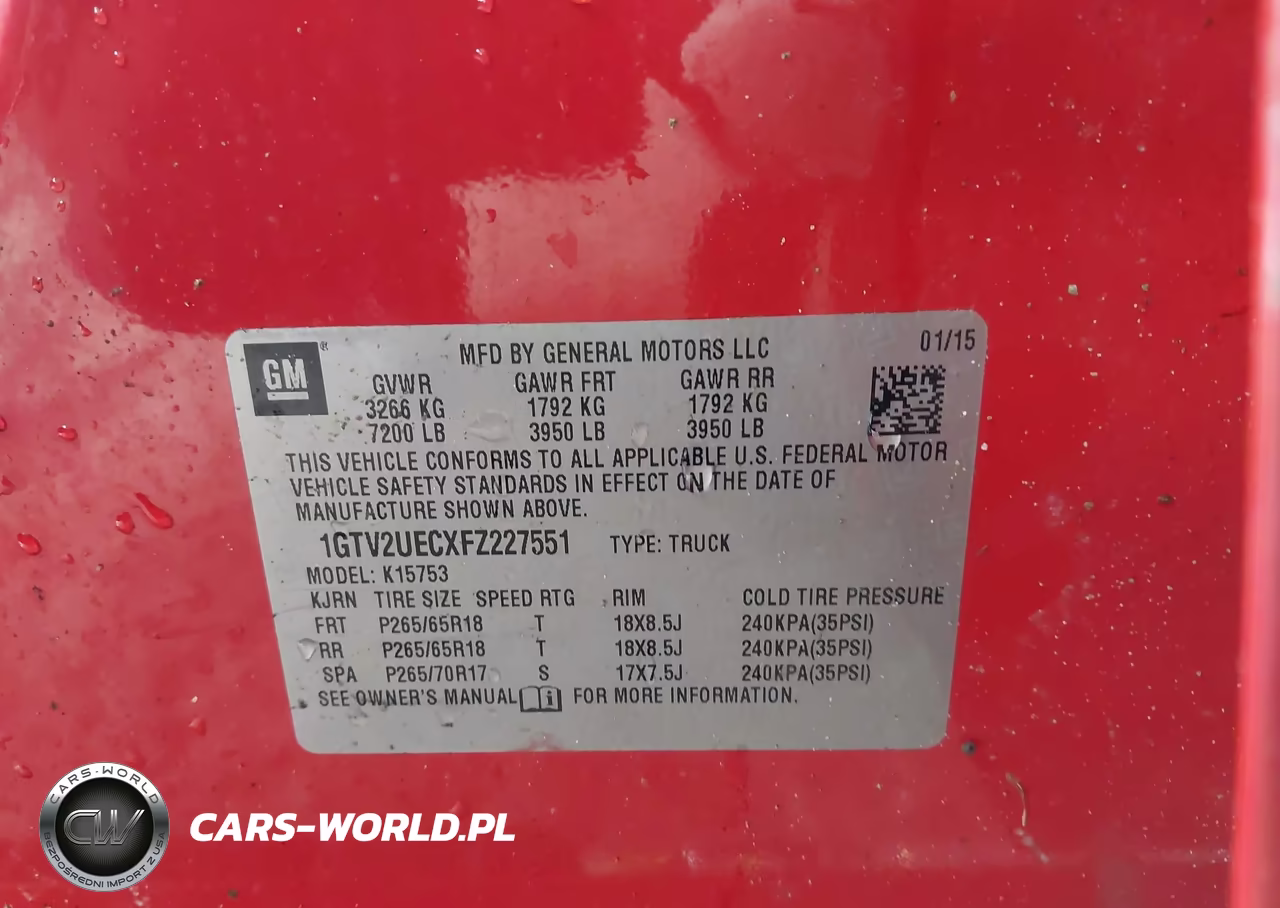 2015 GMC Sierra 1500 Sle VIN:1GTV2UECXFZ227551 - 9