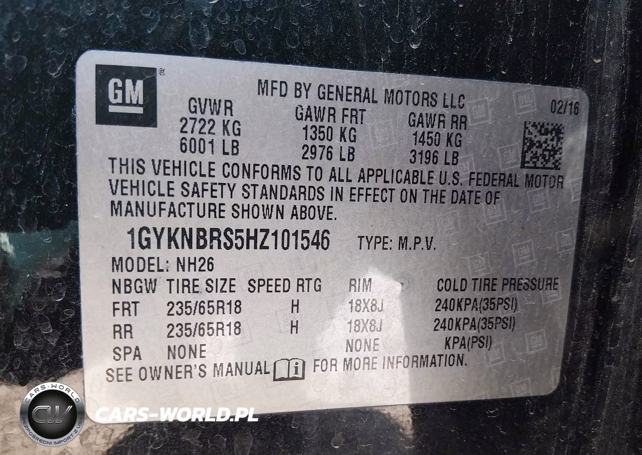 2017 Cadillac Xt5 Luxury VIN:1GYKNBRS5HZ101546 - 9