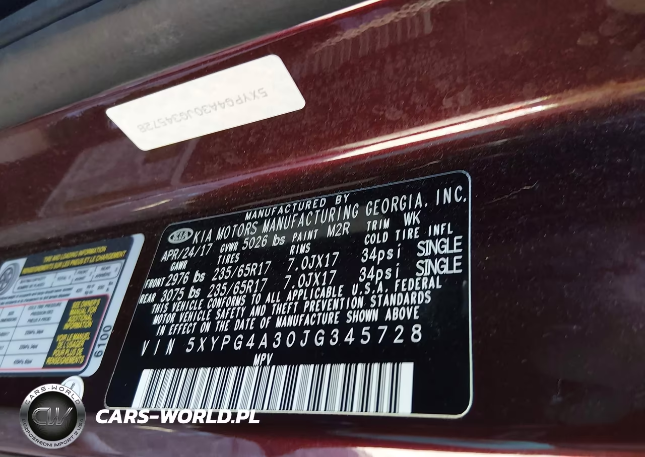 2018 Kia Sorento 2.4L Lx VIN:5XYPG4A30JG345728 - 9