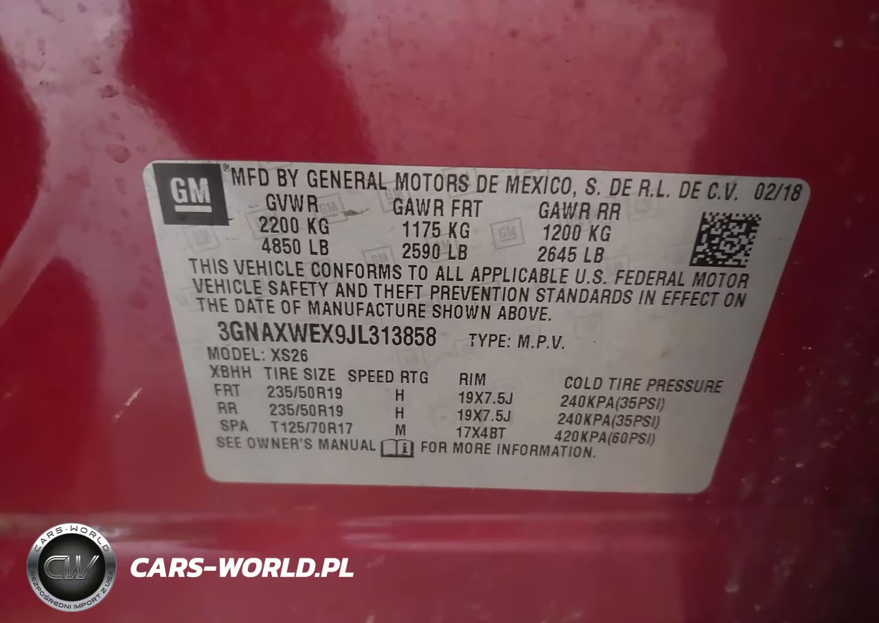 2018 Chevrolet Equinox Premier VIN:3GNAXWEX9JL313858 - 9
