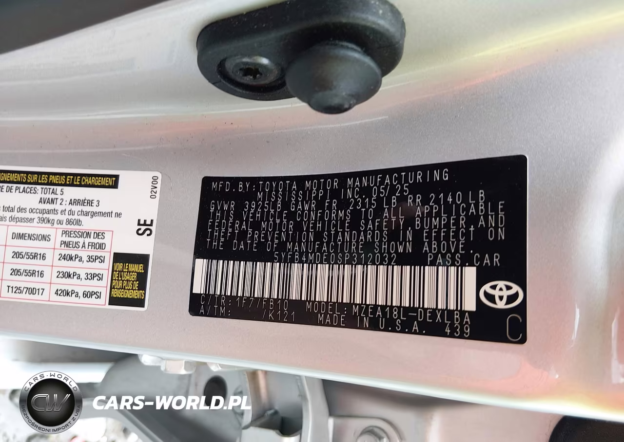 2025 Toyota Corolla Le VIN:5YFB4MDE0SP312032 - 9