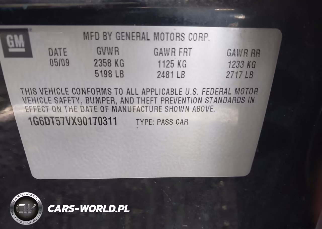 2009 Cadillac Cts Standard VIN:1G6DT57VX90170311 - 9