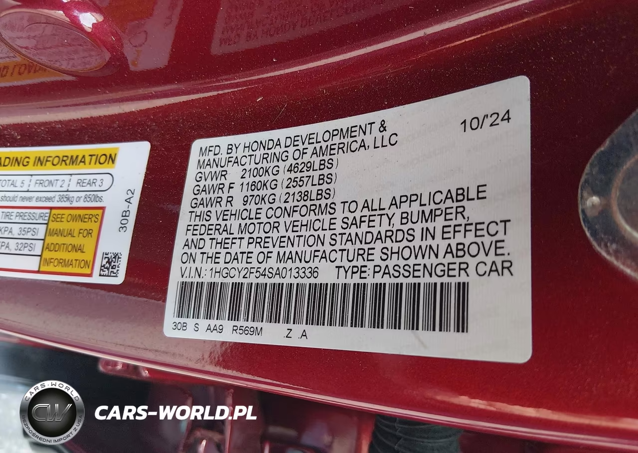 2025 Honda Accord Hybrid Sport VIN:1HGCY2F54SA013336 - 9