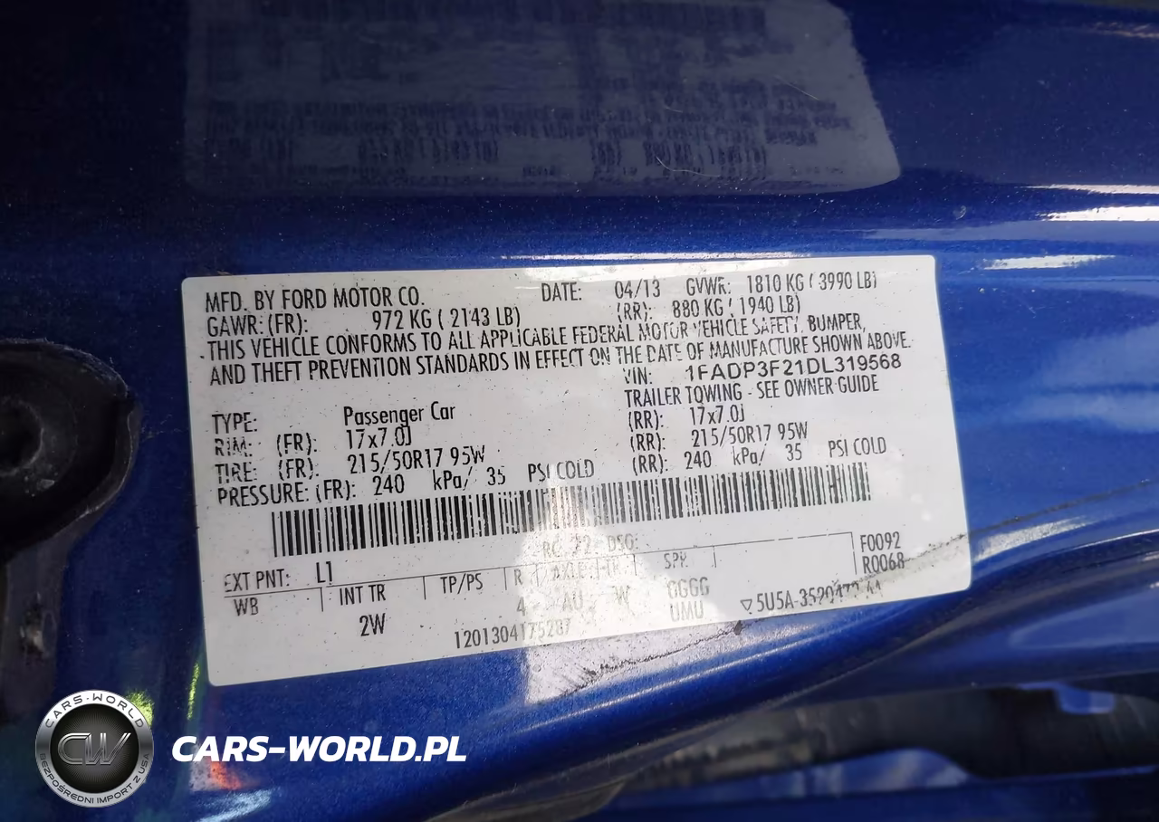 2013 Ford Focus Se VIN:1FADP3F21DL319568 - 9