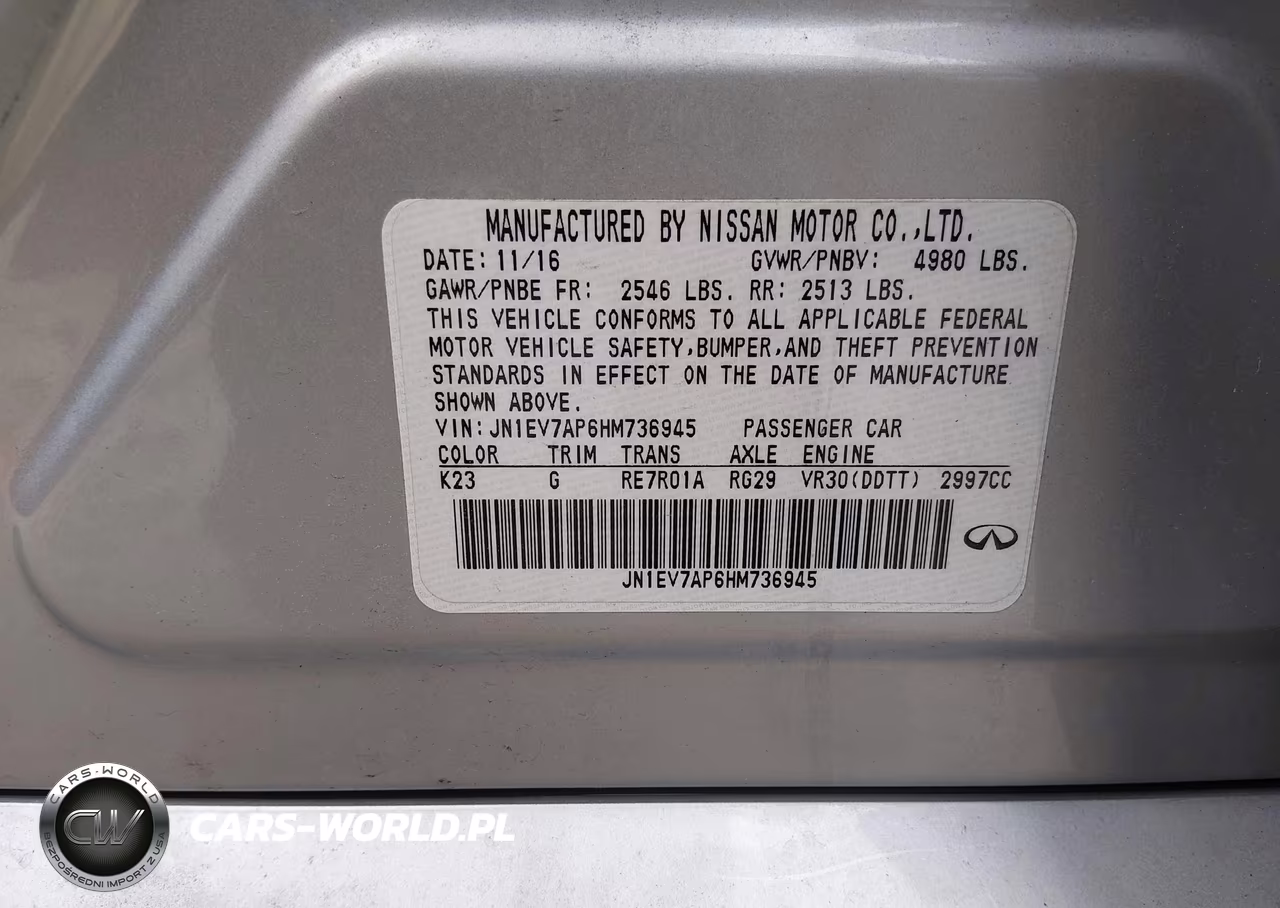 2017 Infiniti Q50 3.0T Premium VIN:JN1EV7AP6HM736945 - 9
