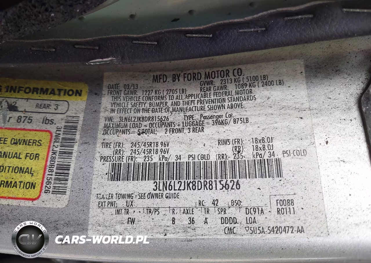 2013 Lincoln Mkz VIN:3LN6L2JK8DR815626 - 9