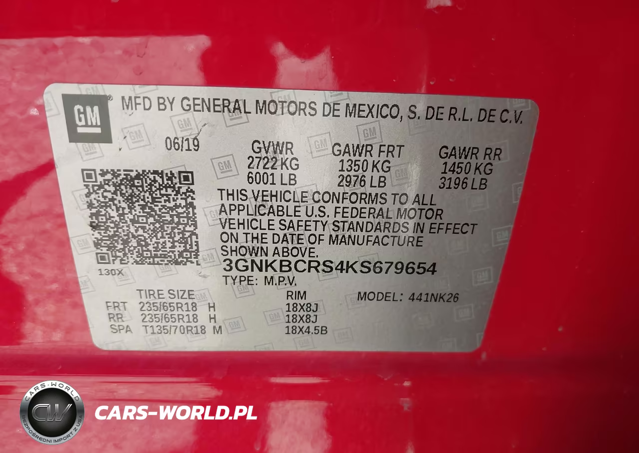 2019 Chevrolet Blazer VIN:3GNKBCRS4KS679654 - 9