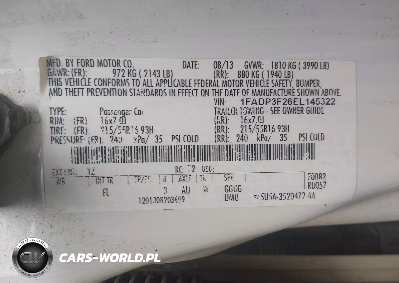 2014 Ford Focus Se VIN:1FADP3F26EL145322 - 9