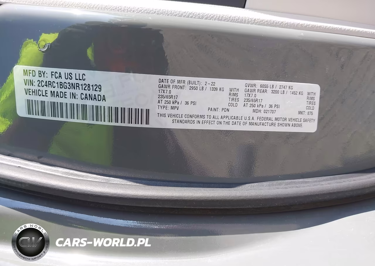 2022 Chrysler Pacifica Touring L VIN:2C4RC1BG3NR128129 - 9