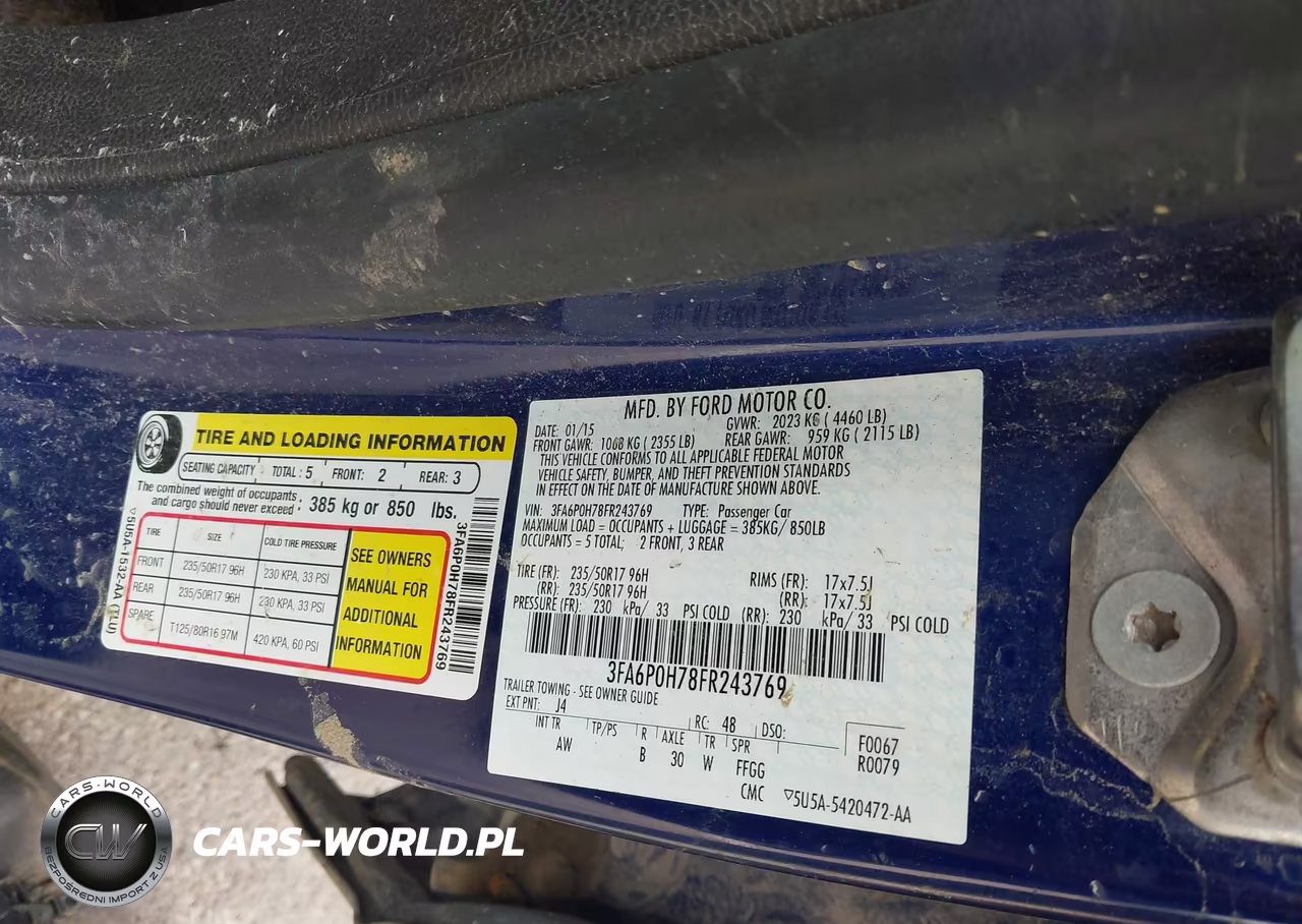 2015 Ford Fusion Se VIN:3FA6P0H78FR243769 - 9