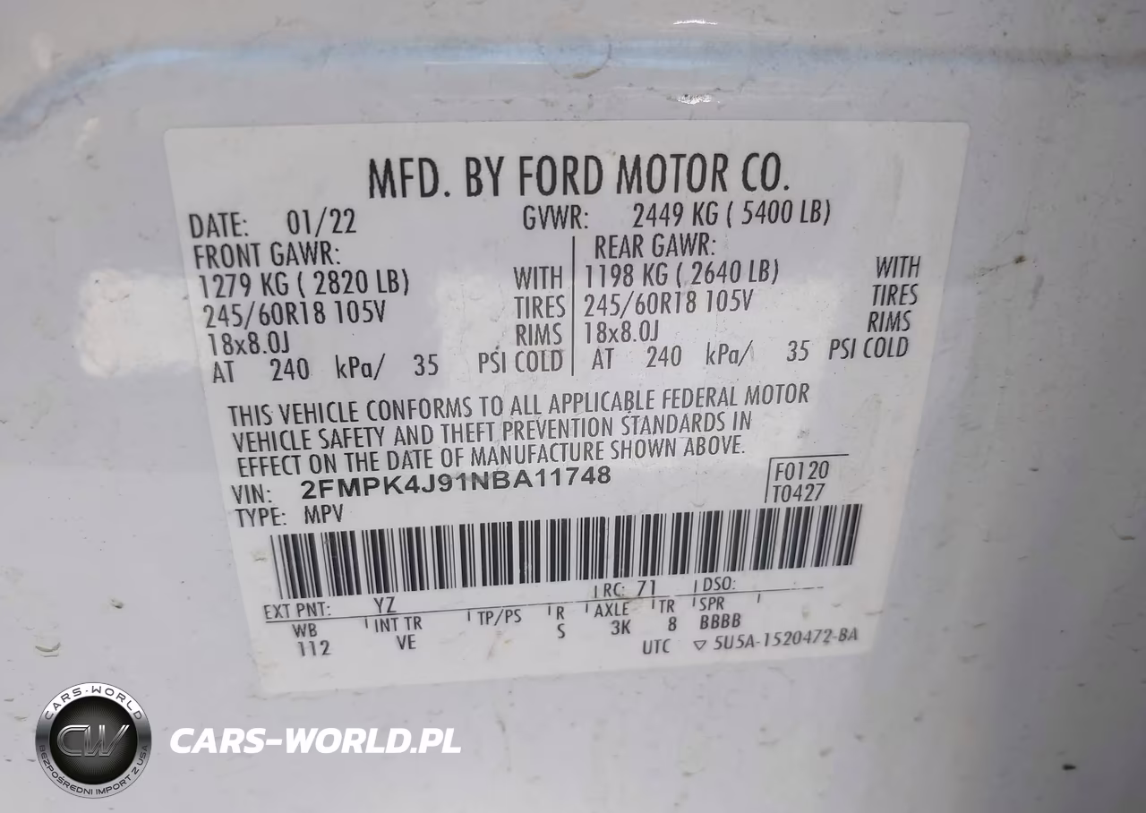 2022 Ford Edge Sel VIN:2FMPK4J91NBA11748 - 9