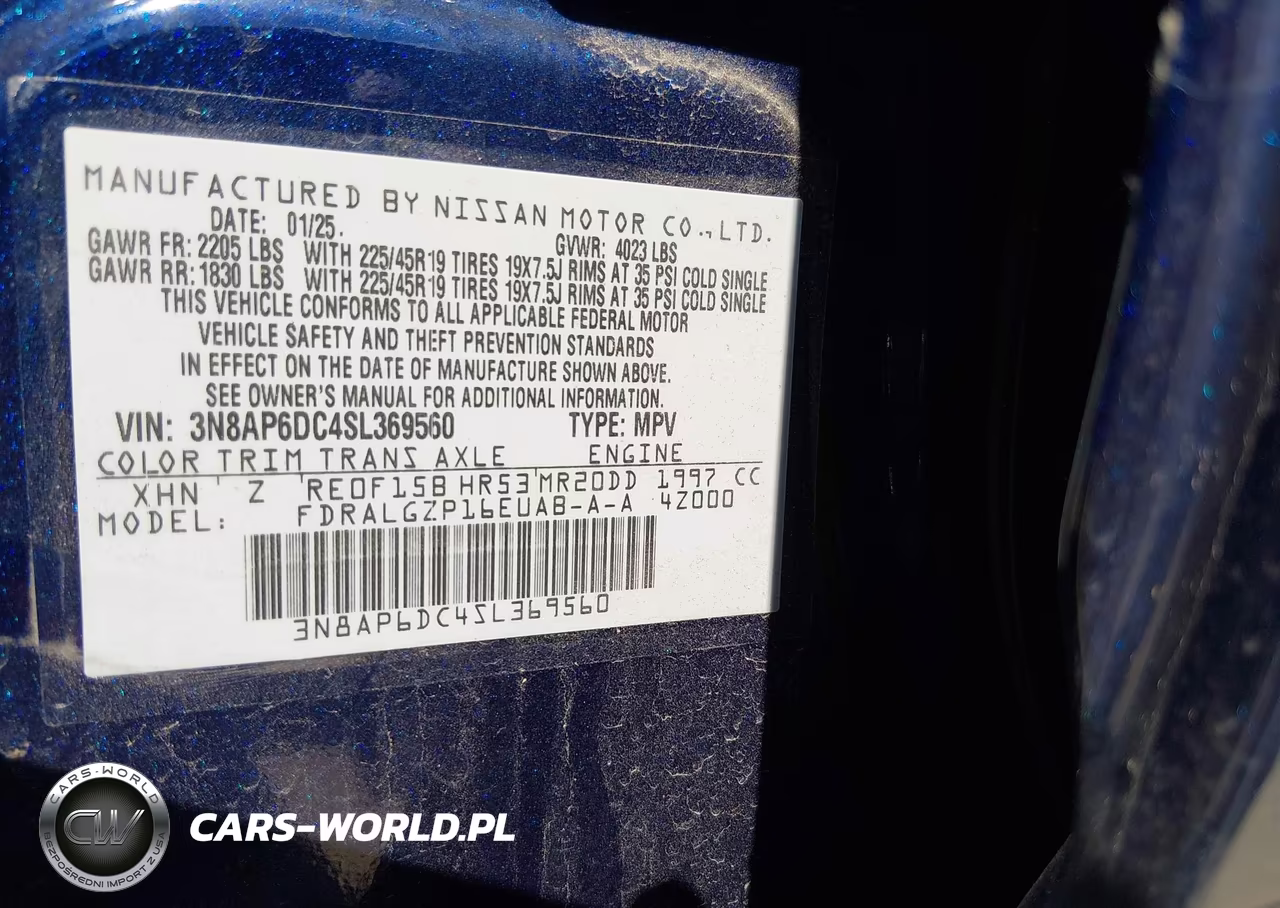 2025 Nissan Kicks Sr Fwd VIN:3N8AP6DC4SL369560 - 9