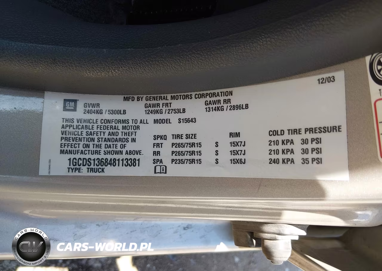 2004 Chevrolet Colorado Ls VIN:1GCDS136848113381 - 9