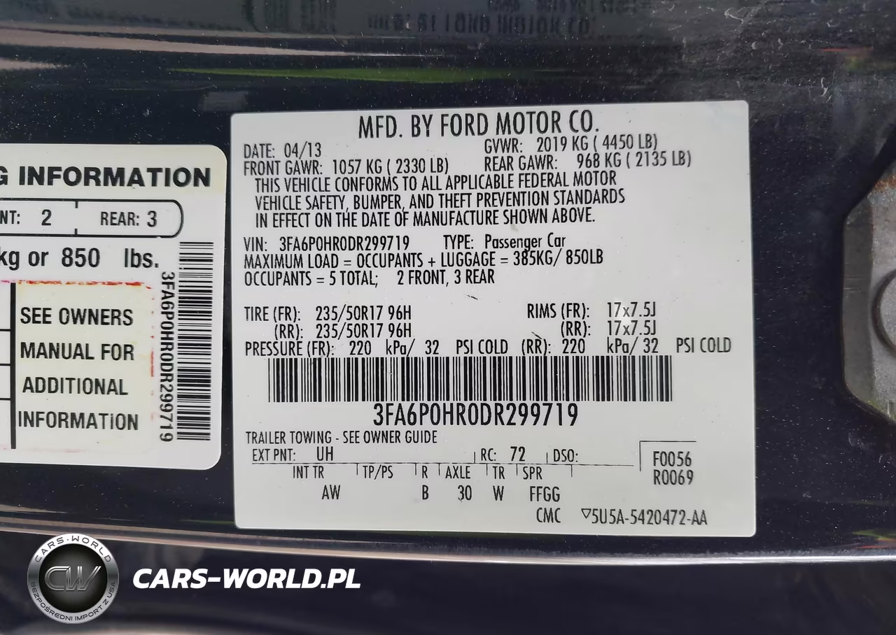 2013 Ford Fusion Se VIN:3FA6P0HR0DR299719 - 9