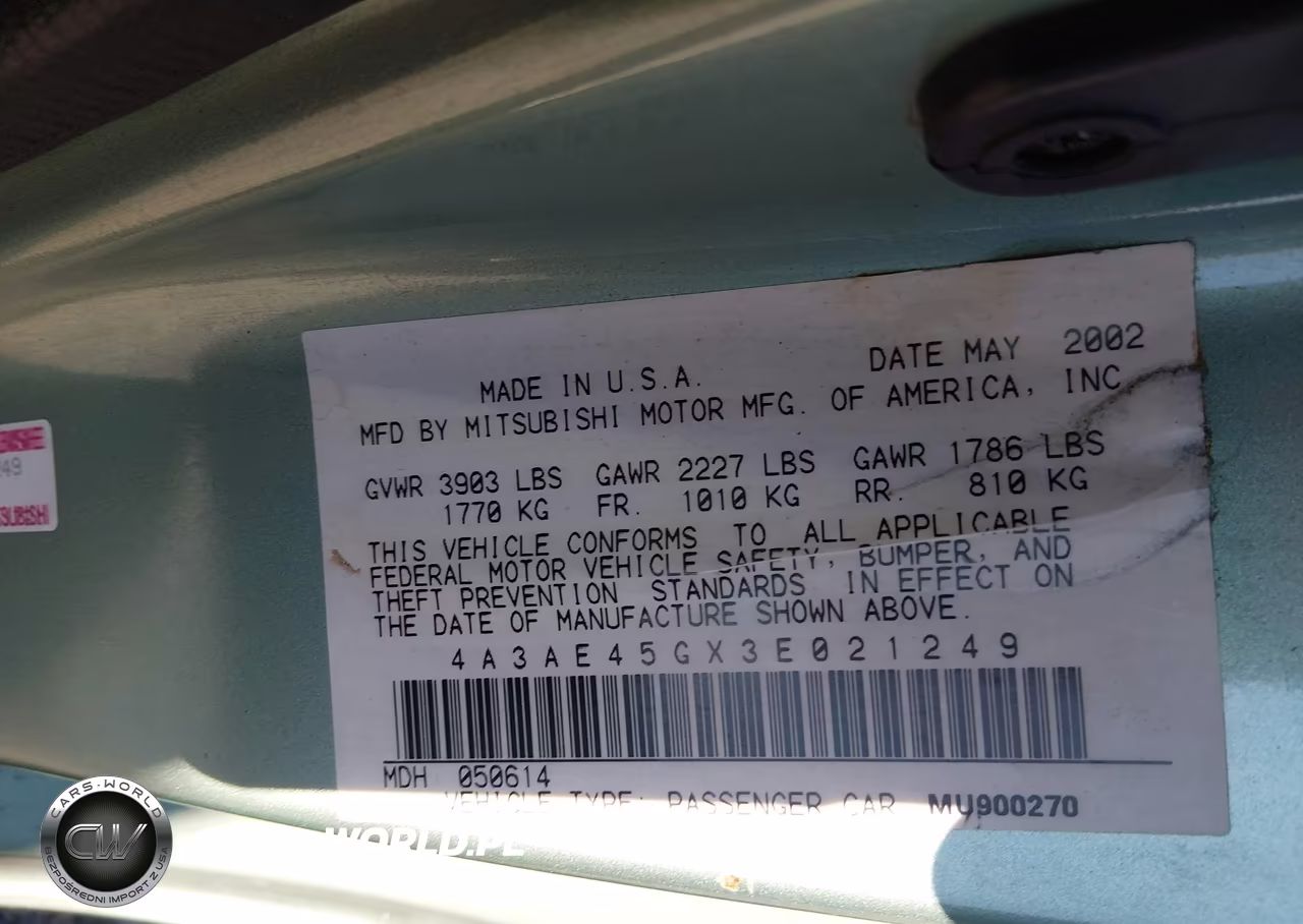 2003 Mitsubishi Eclipse Spyder Gs VIN:4A3AE45GX3E021249 - 9