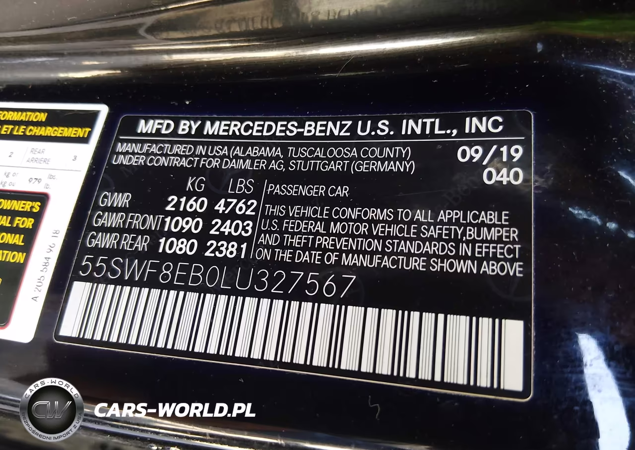 2020 Mercedes-Benz C 300 4Matic VIN:55SWF8EB0LU327567 - 9