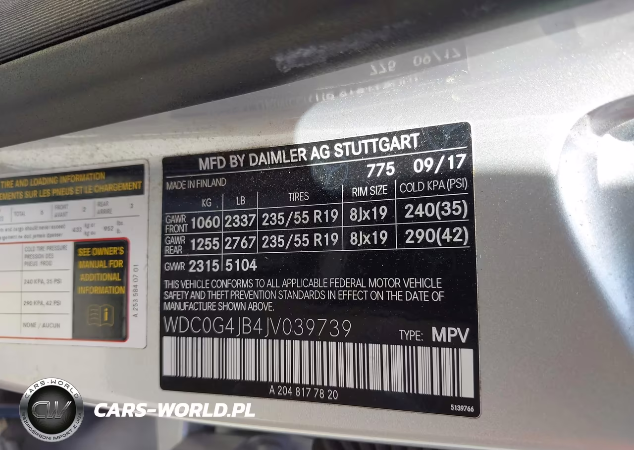 2018 Mercedes-Benz Glc 300 VIN:WDC0G4JB4JV039739 - 9