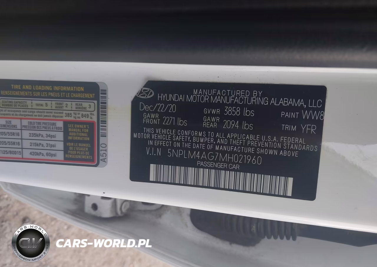 2021 Hyundai Elantra Sel VIN:5NPLM4AG7MH021960 - 9