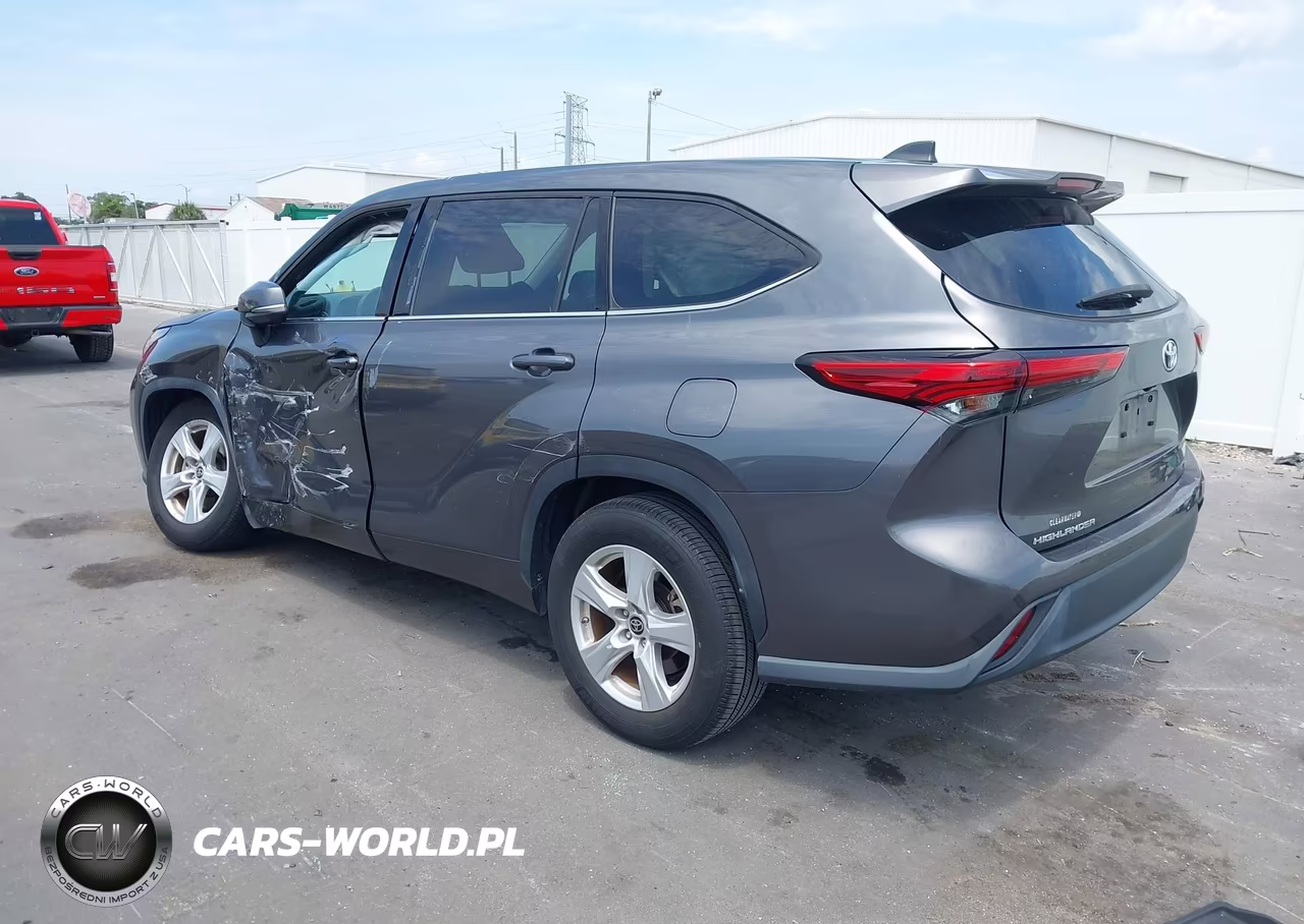 2022 Toyota Highlander Le VIN:5TDZZRAH7NS555358 - 3