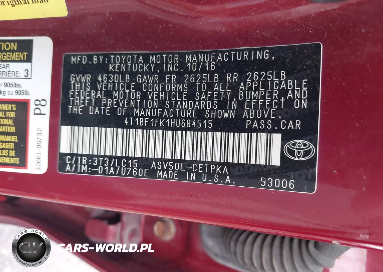 2017 Toyota Camry Xse VIN:4T1BF1FK1HU684515 - 9