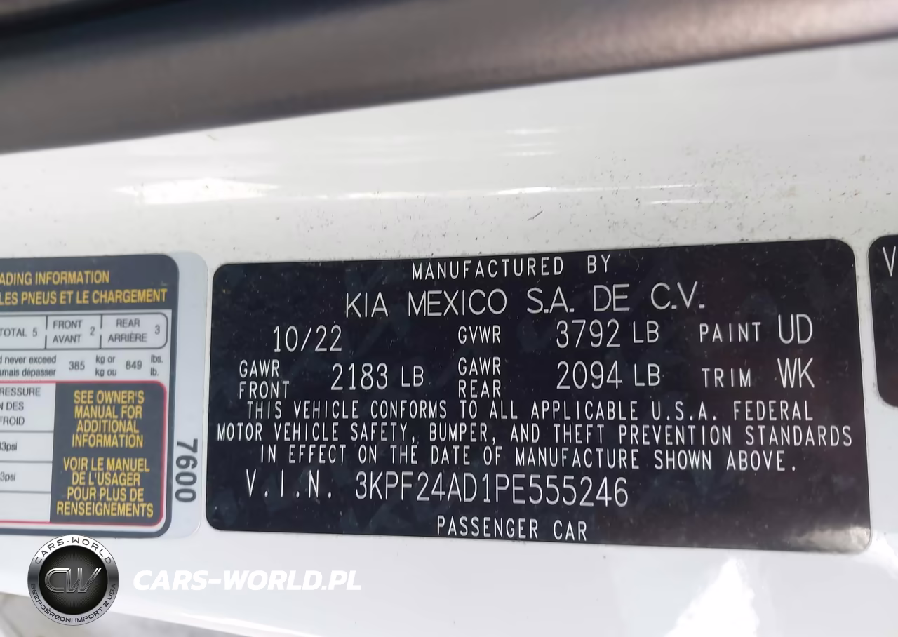 2023 Kia Forte Lx VIN:3KPF24AD1PE555246 - 9