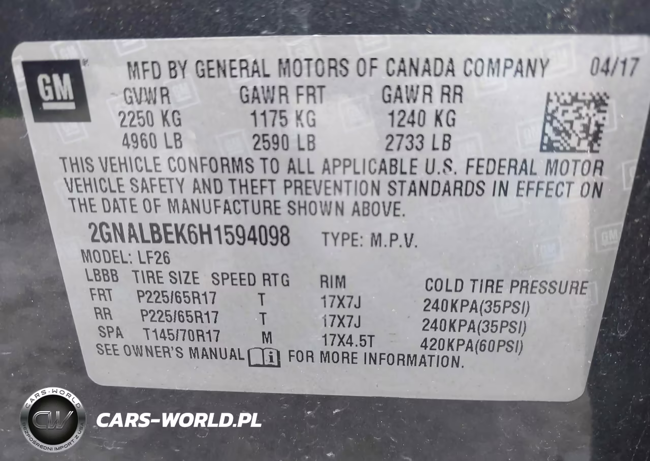 2017 Chevrolet Equinox Ls VIN:2GNALBEK6H1594098 - 9