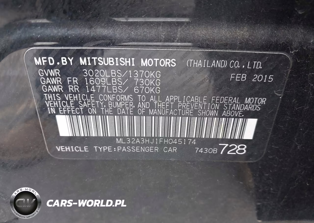 2015 Mitsubishi Mirage De VIN:ML32A3HJ1FH045174 - 9