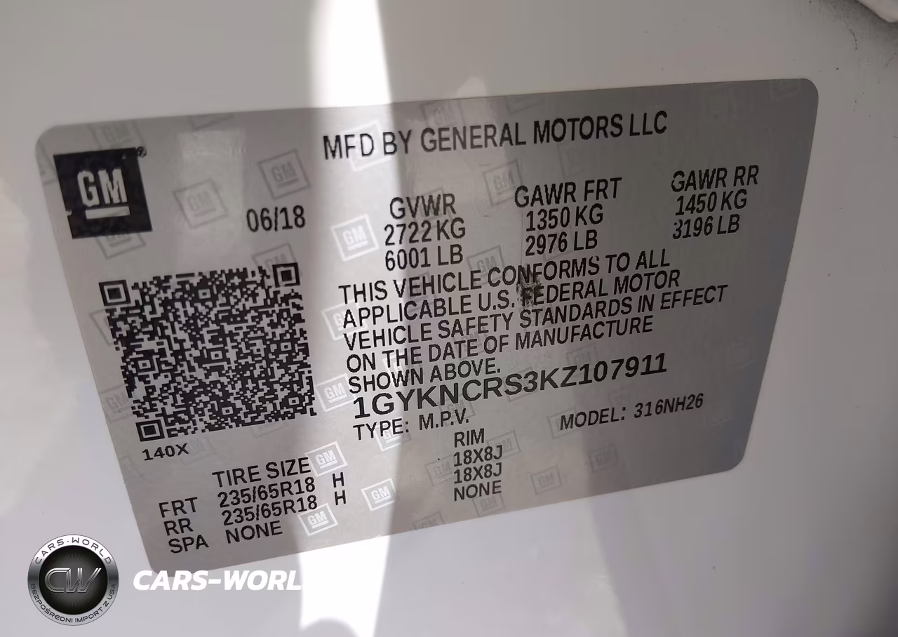 2019 Cadillac Xt5 Luxury VIN:1GYKNCRS3KZ107911 - 9