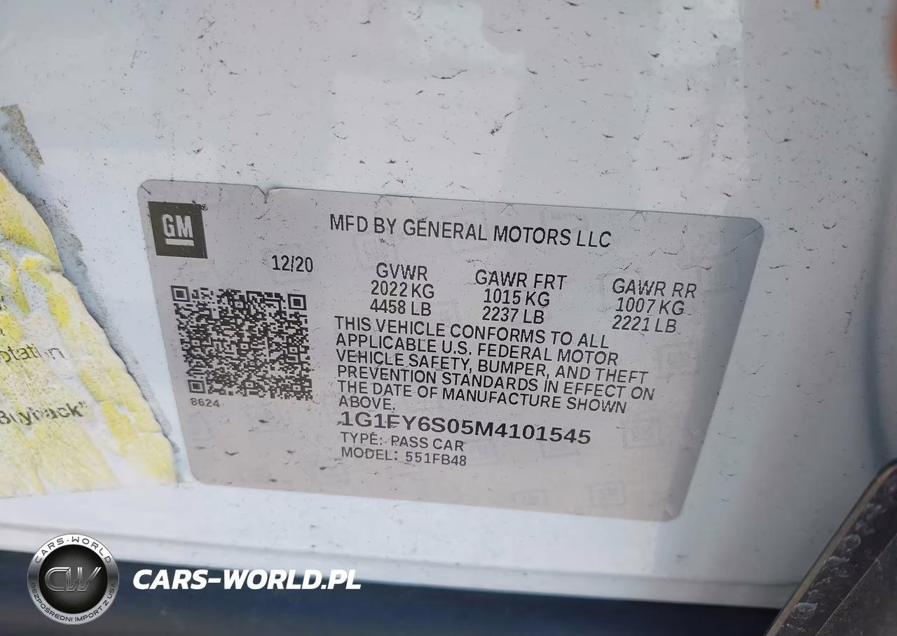2021 Chevrolet Bolt Ev Fwd Lt VIN:1G1FY6S05M4101545 - 9