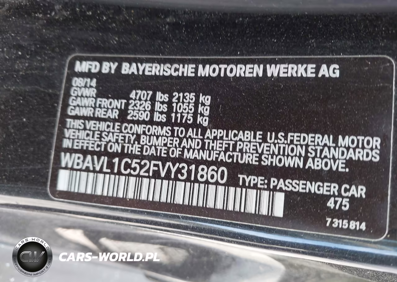2015 BMW X1 xDrive28I VIN:WBAVL1C52FVY31860 - 9