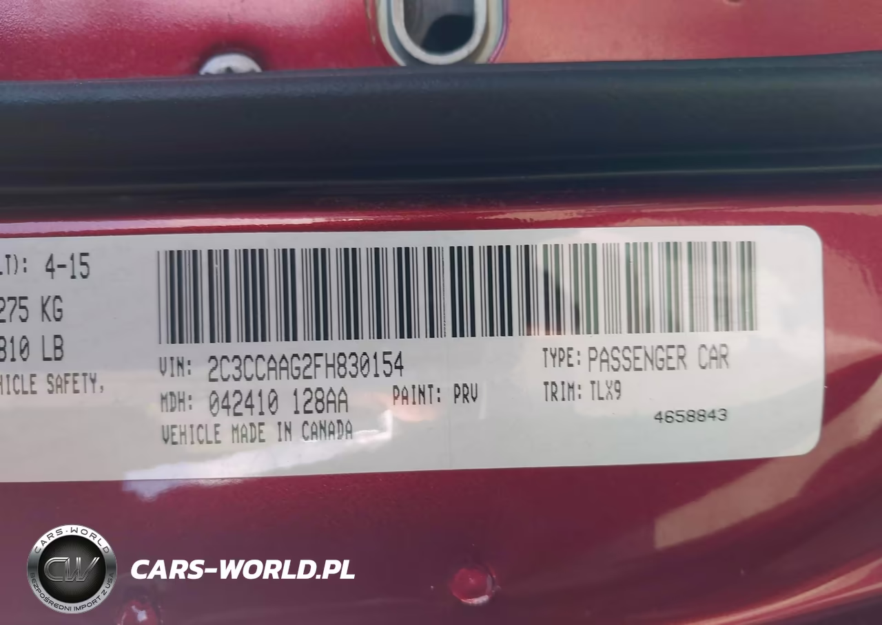2015 Chrysler 300 Limited VIN:2C3CCAAG2FH830154 - 9