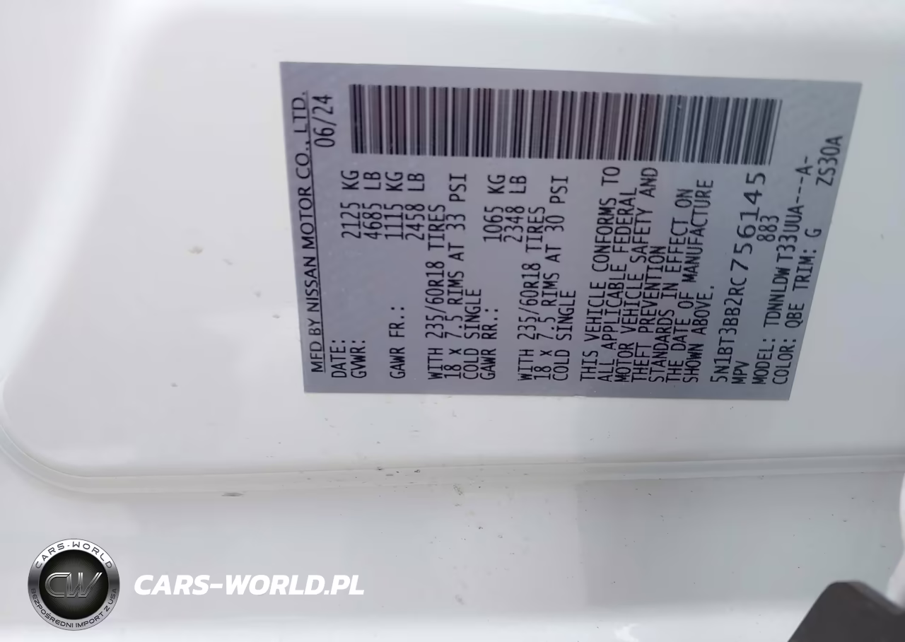 2024 Nissan Rogue Sv Intelligent Awd VIN:5N1BT3BB2RC756145 - 9