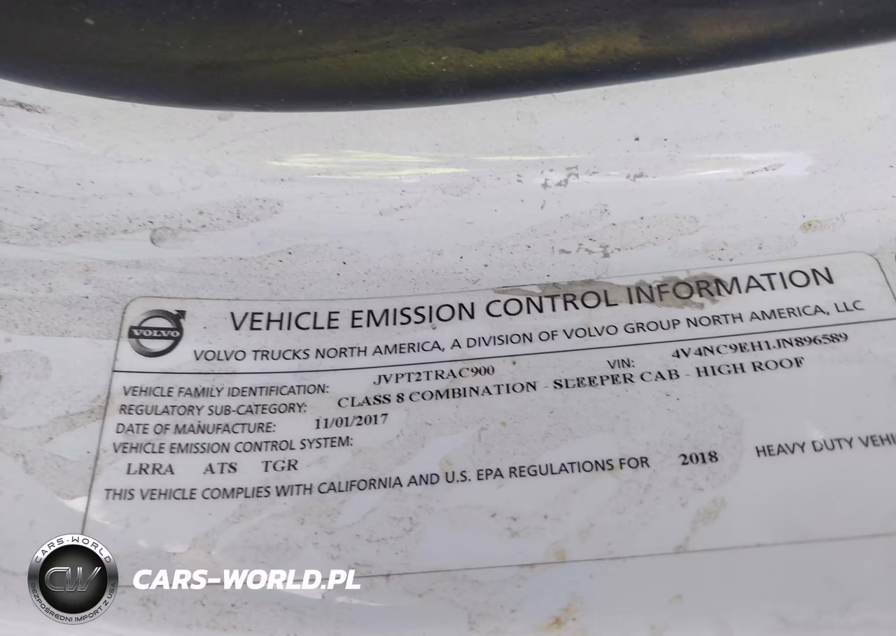 2018 Volvo Vnl VIN:4V4NC9EH1JN896589 - 9