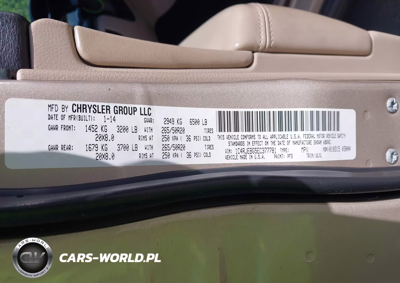 2014 Jeep Grand Cherokee Limited VIN:1C4RJEBG5EC377781 - 9