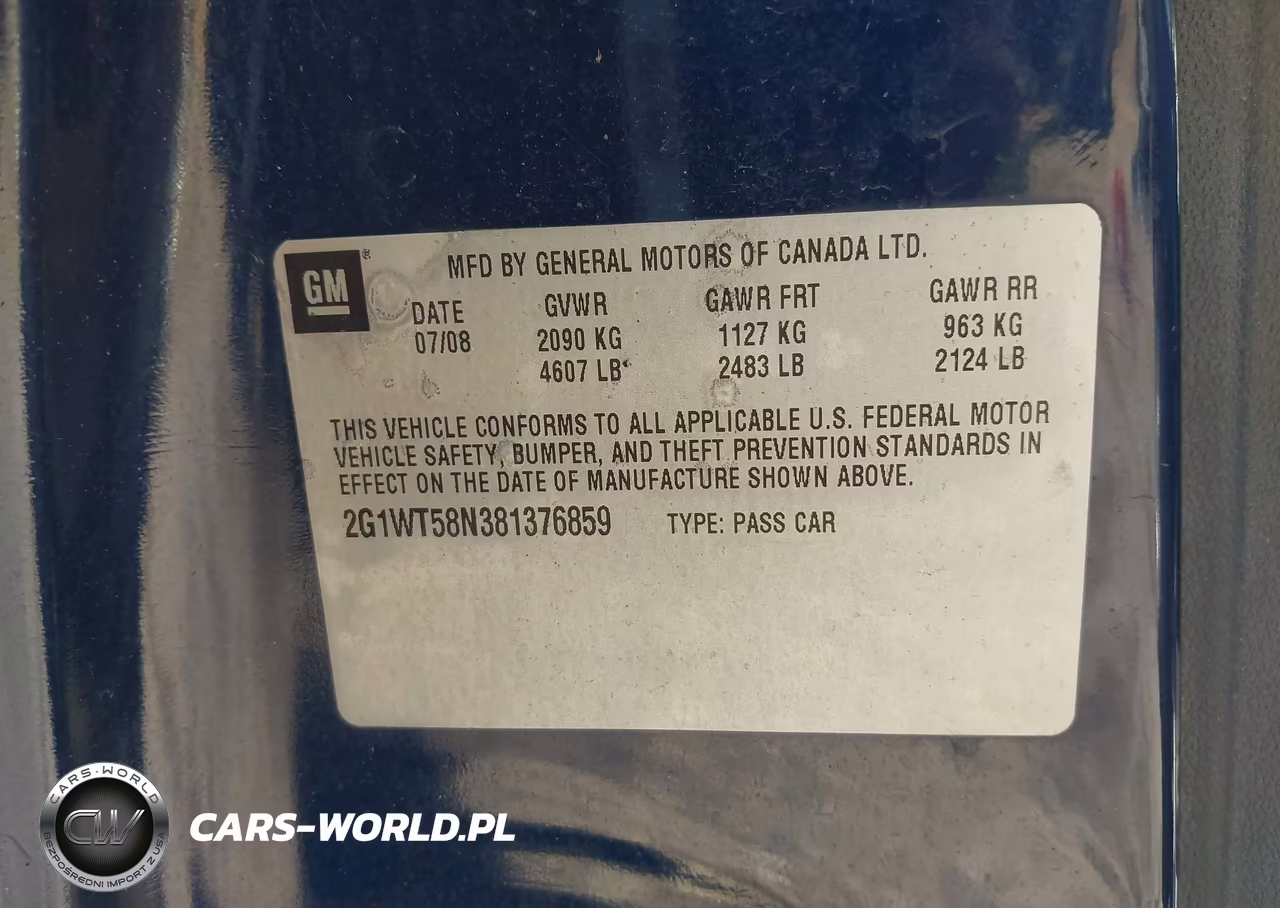 2008 Chevrolet Impala Lt VIN:2G1WT58N381376859 - 9