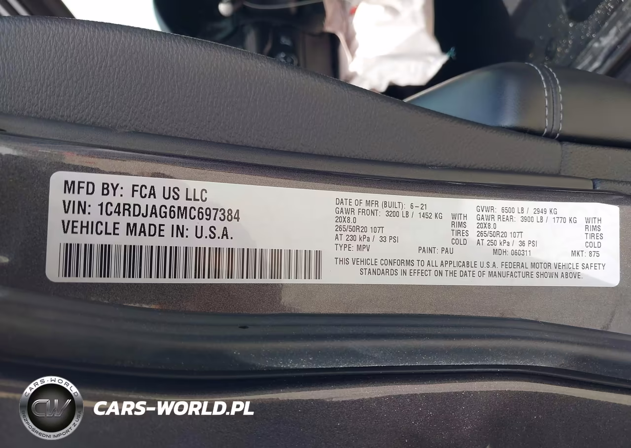 2021 Dodge Durango Sxt Plus Awd VIN:1C4RDJAG6MC697384 - 9