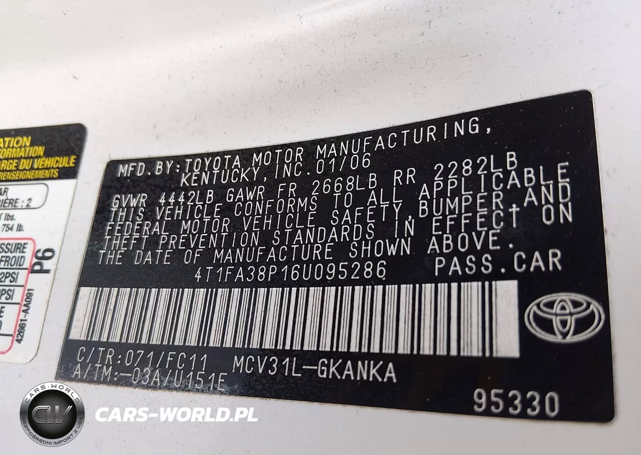 2006 Toyota Camry Solara Se VIN:4T1FA38P16U095286 - 9