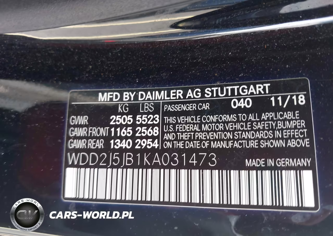 2019 Mercedes-Benz Cls 450 VIN:WDD2J5JB1KA031473 - 9