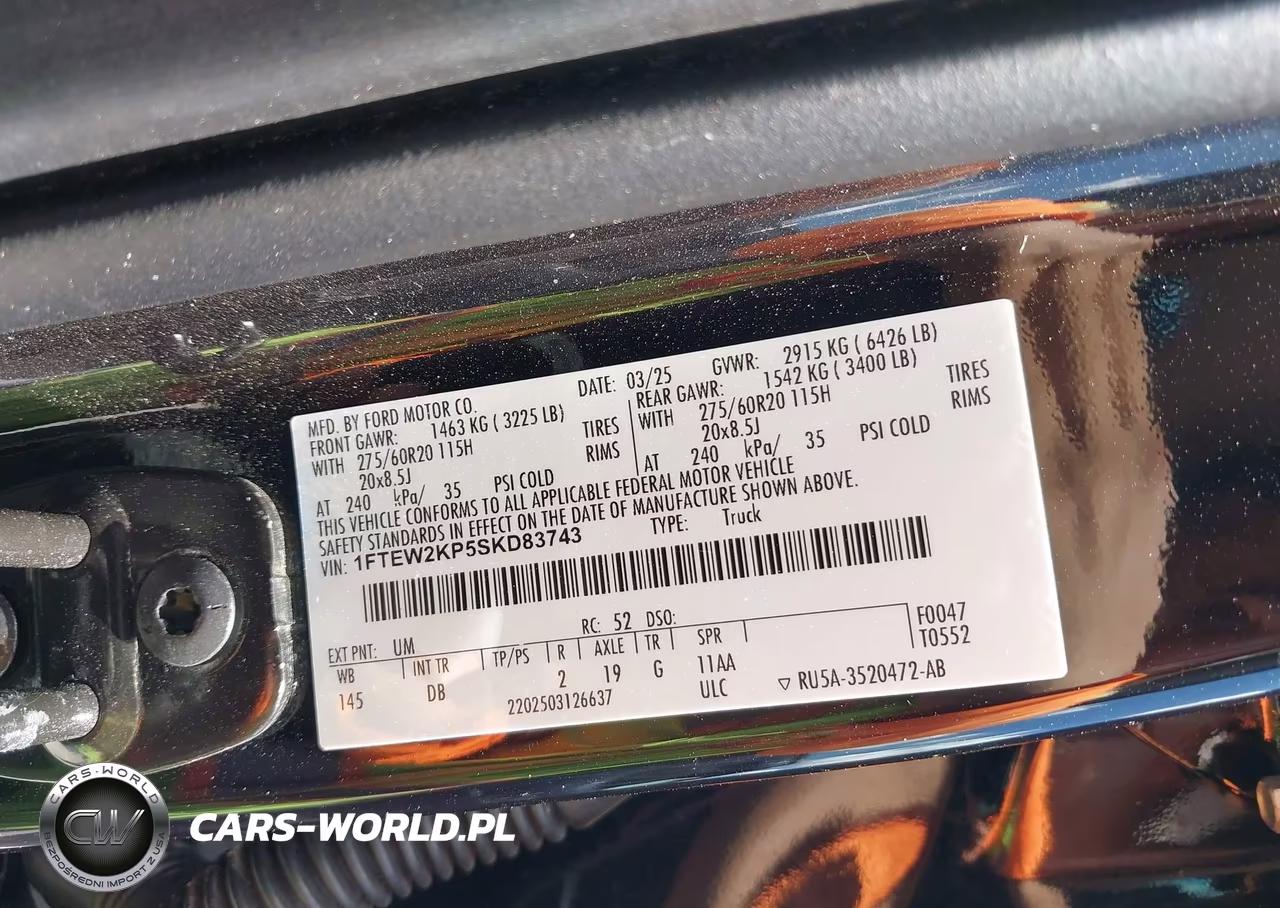 2025 Ford F-150 Stx VIN:1FTEW2KP5SKD83743 - 9