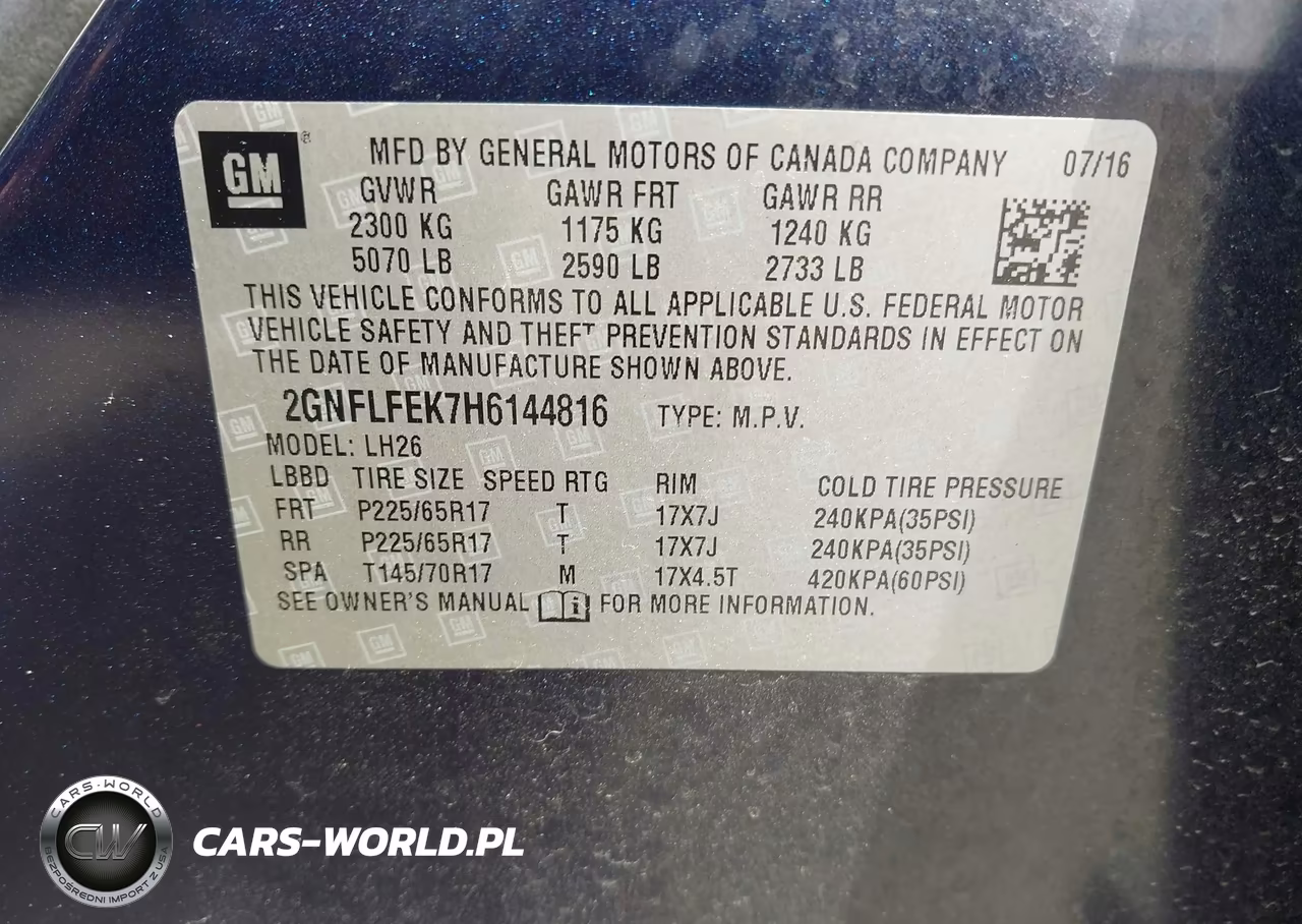 2017 Chevrolet Equinox Lt VIN:2GNFLFEK7H6144816 - 9