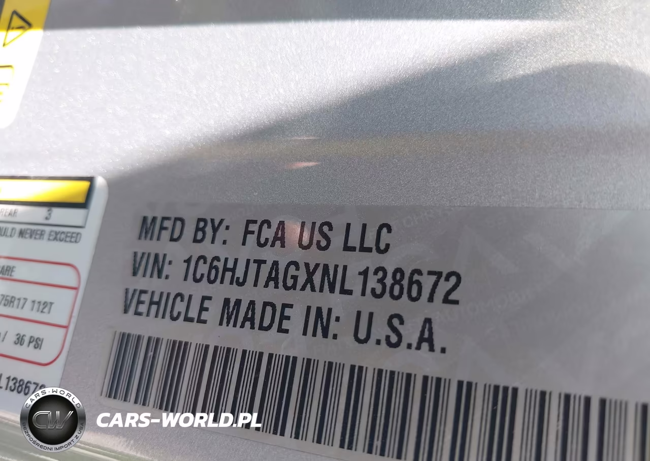 2022 Jeep Gladiator Sport S 4X4 VIN:1C6HJTAGXNL138672 - 9